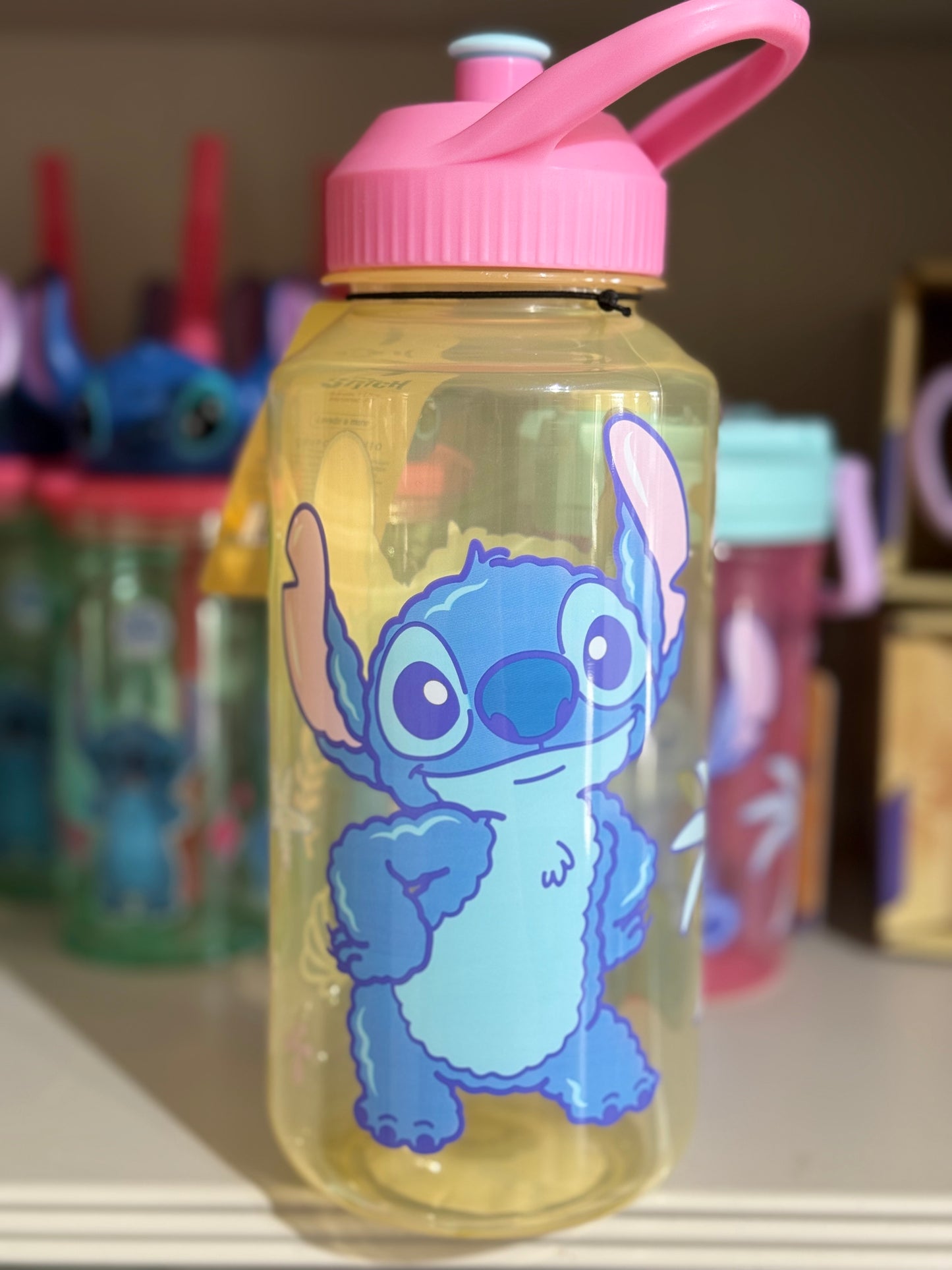 Botella Deportiva  Stitch 1 Litro – Especial para Gym | Plástica y Liviana