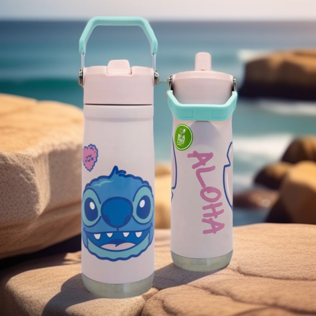 Botella Stitch con Tapa Insulada – 600 ml | Térmica y Hermética