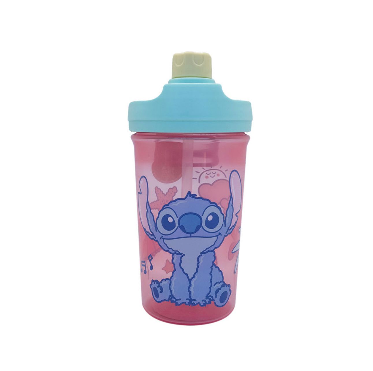 Botella Plástica para Jugos y Bebidas – 500 ml | Tapa + Sorbete | Con Mango para Colgar